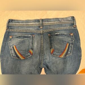 James Cured by Seun rainbow pocket jeans not been worn bootleg perfect condition